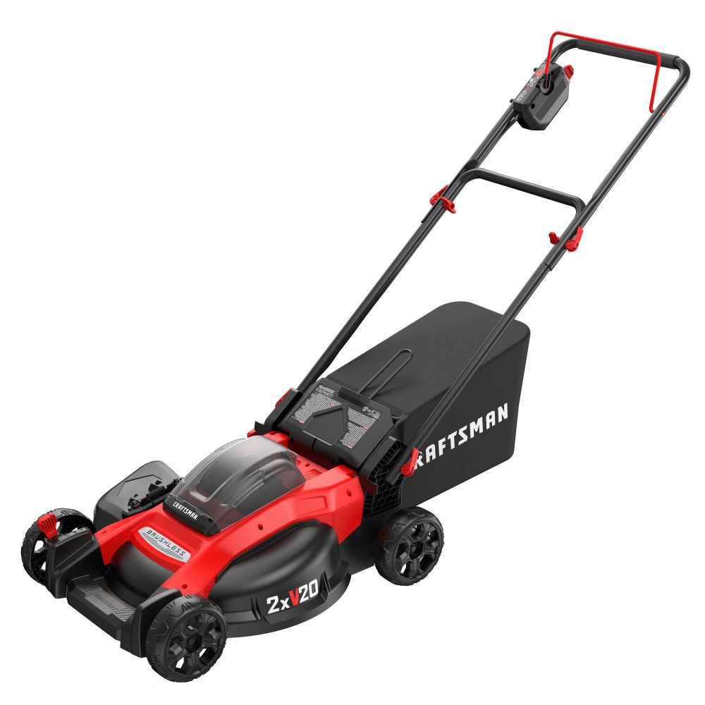 CRAFTSMAN V20* 2x20V 20 Inch Brushless Cordless Push Mower, large image number 4