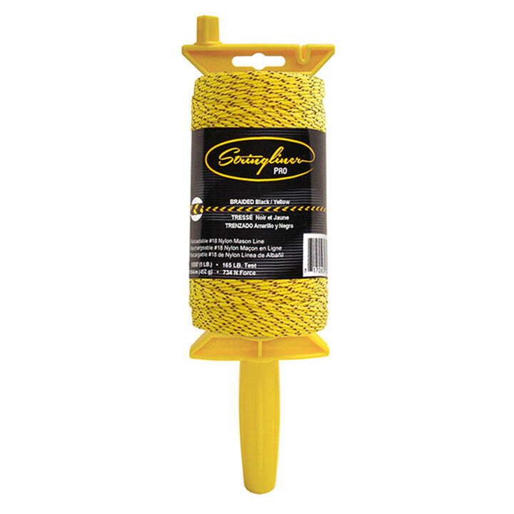Stringliner Pro Braided 1000 ft Line Reel Black/Yellow