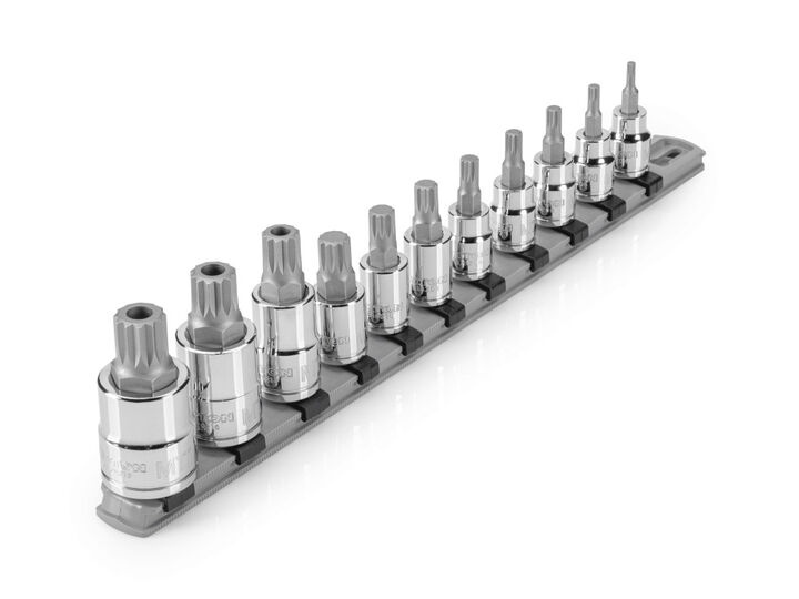 Tekton 3/8 Inch Triple Square, 1/2 Inch TR Triple Square Bit Socket Set