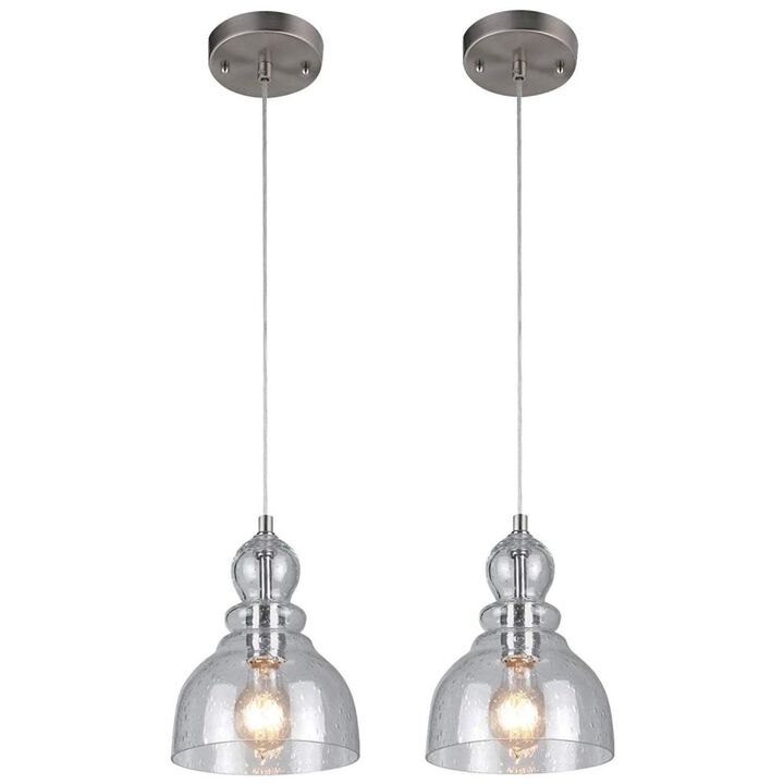 Westinghouse Fiona Indoor Mini Pendant Brushed Nickel, large image number 2