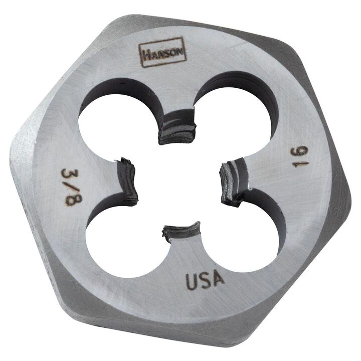 Irwin Hexagon Machine Screw Dies HCS 3/8 Inch-16NC 1 Inch