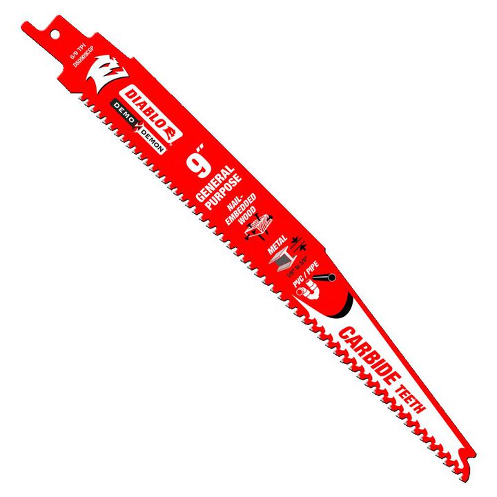 Diablo Tools 9in Demo Demon Carbide General Purpose Recip (10-Pack)