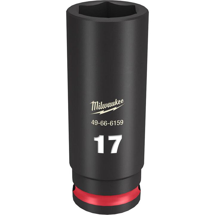 Milwaukee SHOCKWAVE Impact Duty Socket 3/8in Drive 17MM Deep 6 Point