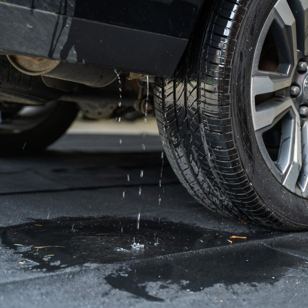 Auto Floor Guard 7 Ft 5 Inch x 20 Ft Utility Carpet Garage Floor Mat Black, large image number 7