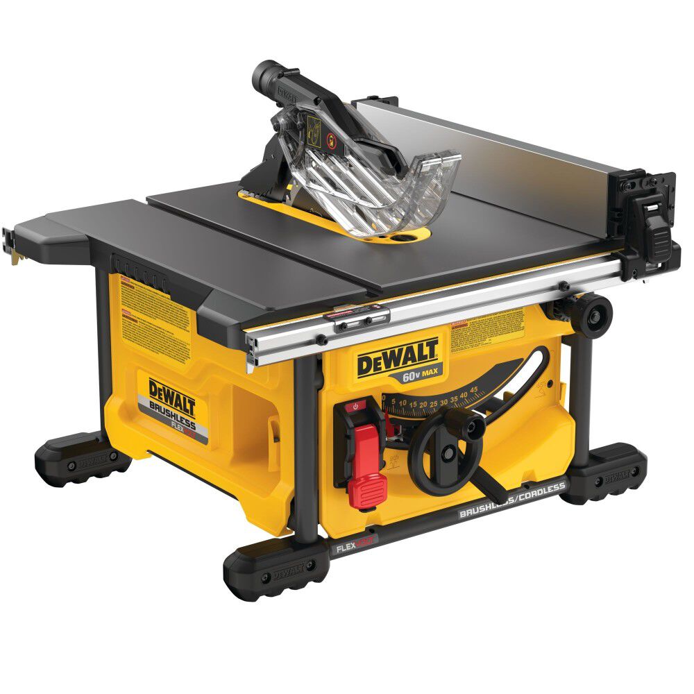 DEWALT 60V Max Table Saw (Bare Tool) and Two 20V/60V 6Ah Lithium Ion Power Tool Battery Packs Bundle, large image number 4