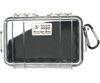 Pelican 1050 Polypropylene 0.04 Cu-Ft. Micro Case, Black/Clear, small image number 1