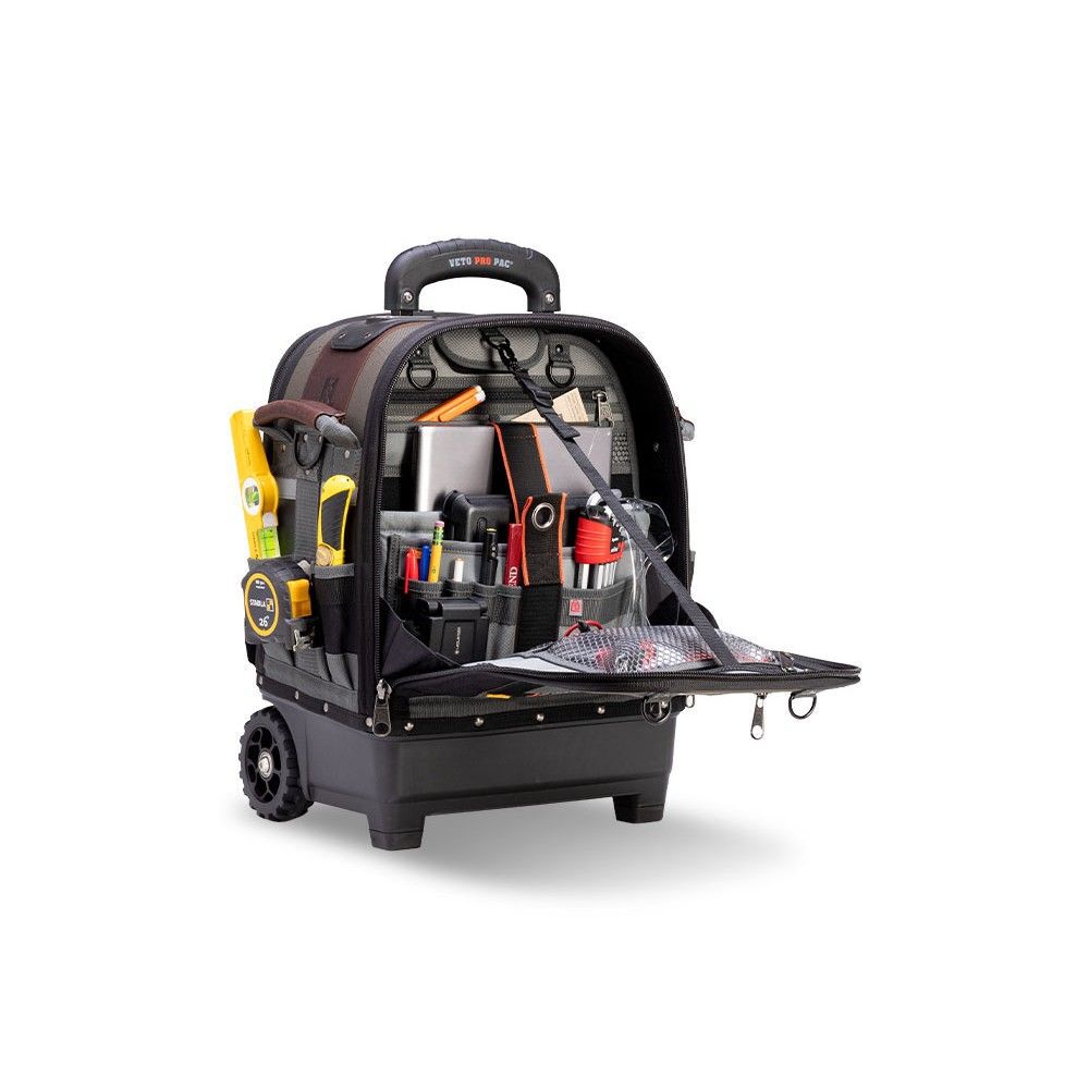 Veto Pro Pac Tech-LCT Wheeled Tool Bag with Wheels & Retractable Handle, large image number 4