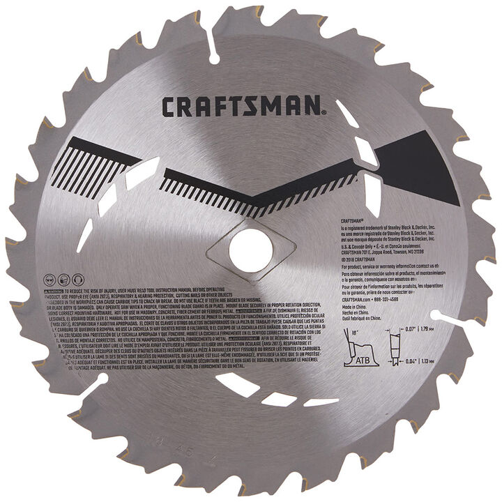 CRAFTSMAN 7-1/4 Inch 24T Framing Saw Blade (3 PK)