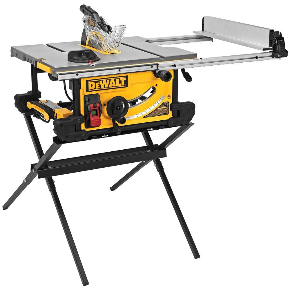 DEWALT 10 In. Job Site Table Saw with Scissor Stand, large image number 3