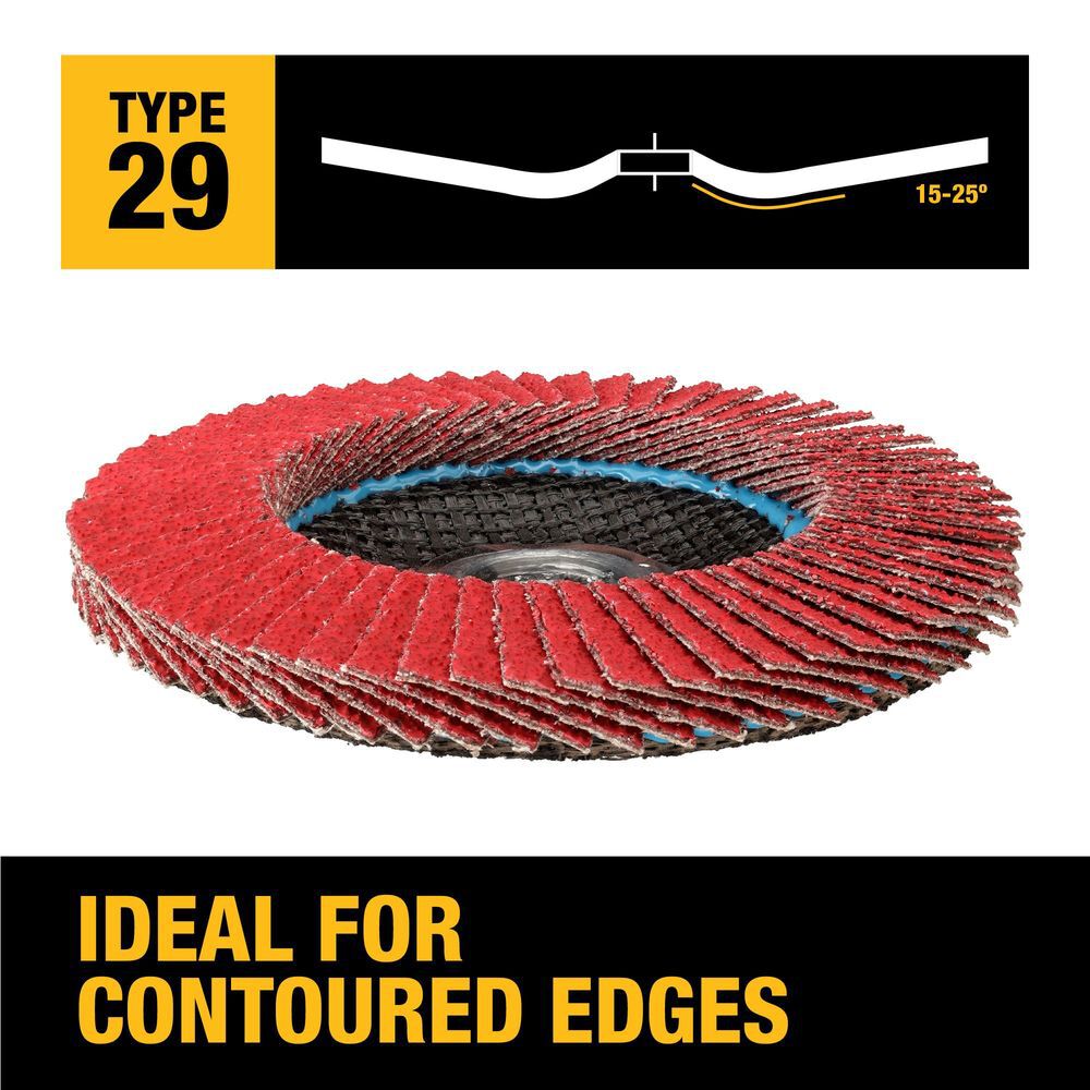 DEWALT 4 1/2in X 5/8in 11 SG40 T29 Ceramic Flap Disc, large image number 3