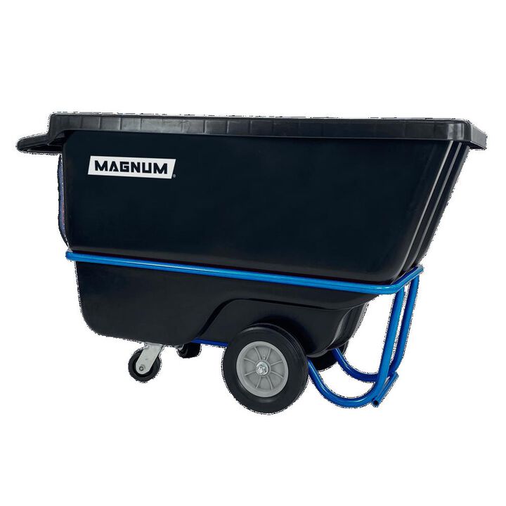 Magnum Tool Group 1250 Lb Capacity 1 Yard Dump Cart with Forklift Frame