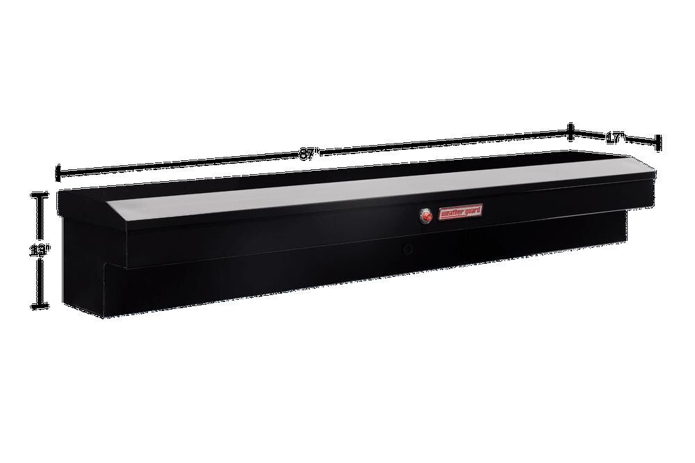 Weather Guard 87in Lo-Side Truck Tool Box Steel Gloss Black, large image number 5