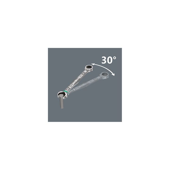 Wera Tools 6000 Joker 11 Metric 1 Combination Ratchet Wrench Set, large image number 8