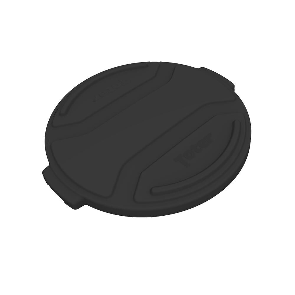 Toter 32 Gallon Round Trash Can Lid Black, large image number 2