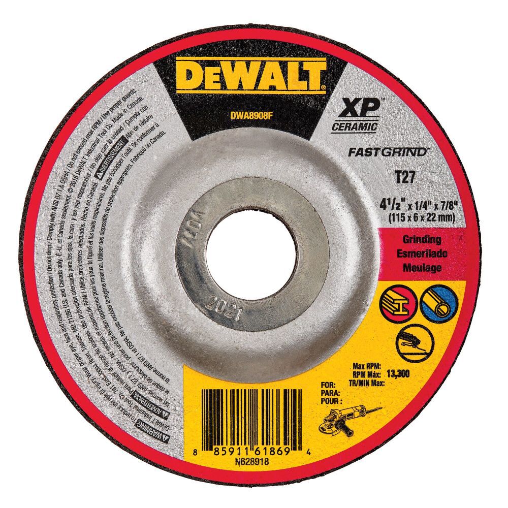 DEWALT 4 1/2in XP Steel Ceramic Abrasive Cut-Off Wheel, large image number 1