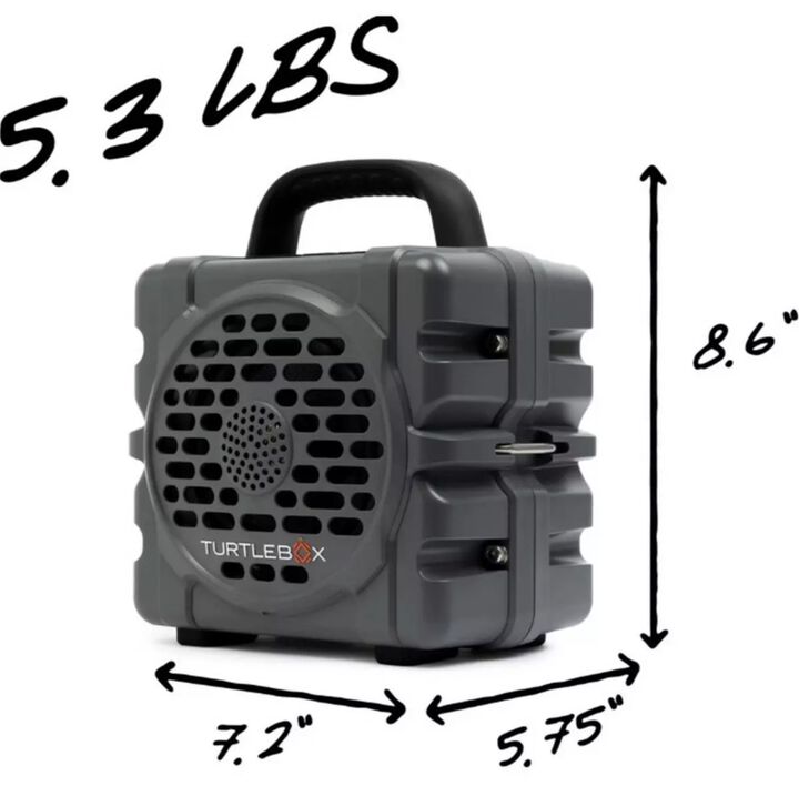 Turtlebox Cub Speaker Gray, large image number 1