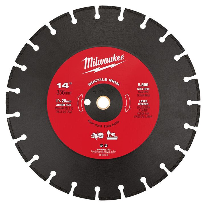 Milwaukee 14 Inch Segmented Rim Diamond Blade for Ductile Iron, large image number 5
