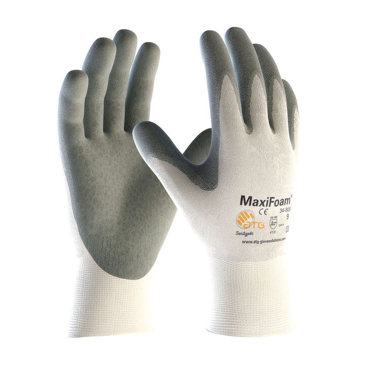 Protective Industrial Products Gloves White MaxiFoam Premium Seamless Knit Nylon 2X 12 Pairs