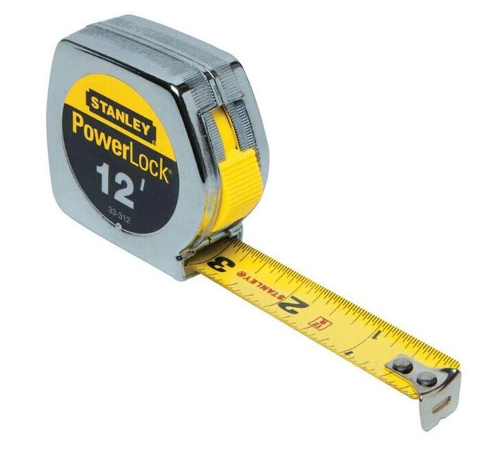 Stanley 12 Ft. x 3/4 In. Heavy Duty PowerLock Tape Rule with Chrome Plated Case