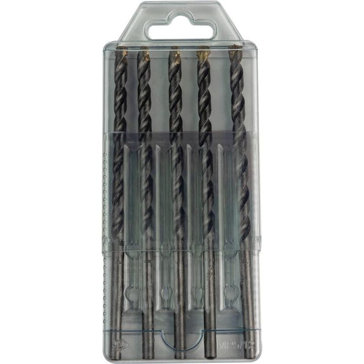 Makita Masonry Hammer Drill Bits 1/4in x 6in Carbide Tipped Percussion 5pk, large image number 4