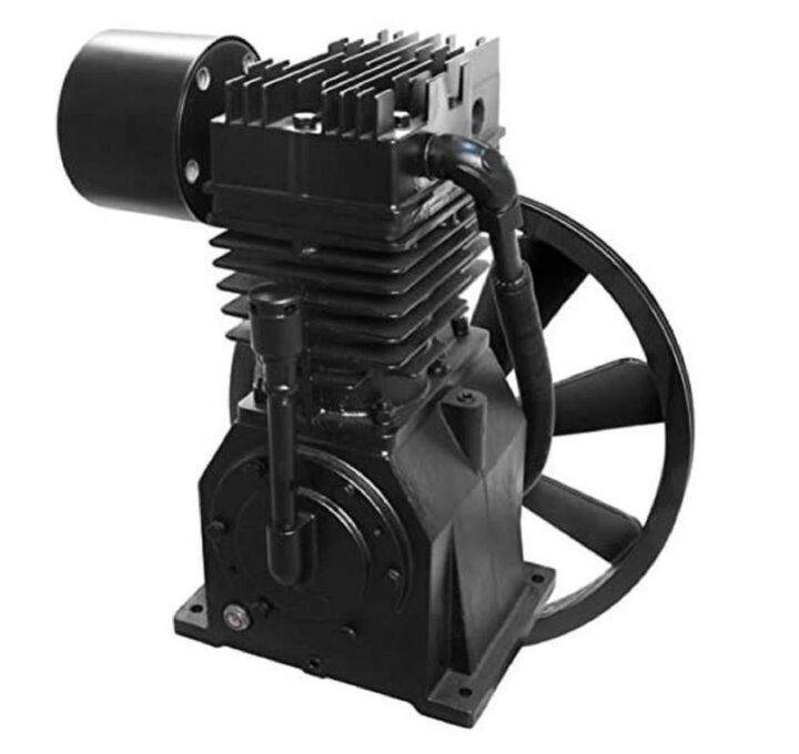 Powermate Universal Replacement Two Stage Inline Twin Cylinder Oil Lubricated Pump 7.5 RHP