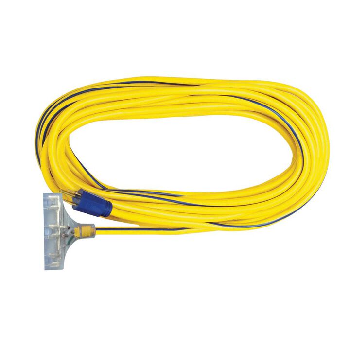 Voltec 25 Ft. 12/3 SJTW UG Extension Cord 3-Outlet