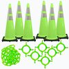 Mr Chain 36in Safety Green Reflective Traffic Cone and Chain Kit, small image number 1