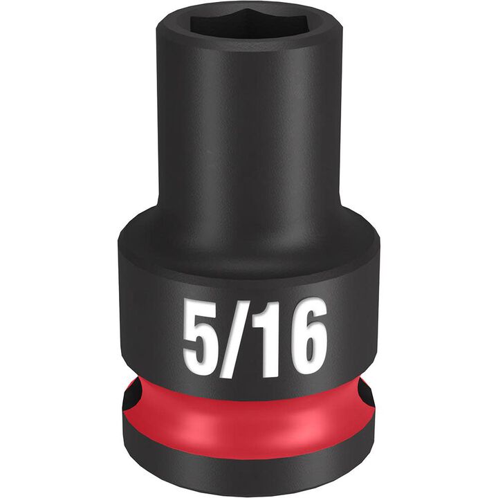 Milwaukee Impact Socket 3/8in Drive 5/16in Standard 6 Point