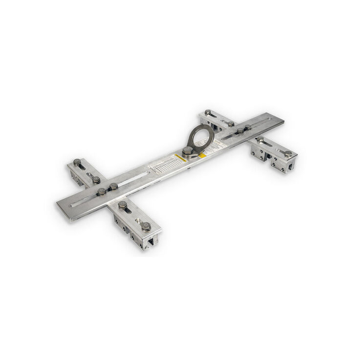 Guardian Fall Protection 130-420 Lbs 12-24 Inch Aluminum Adjustable Seam Roof Anchor