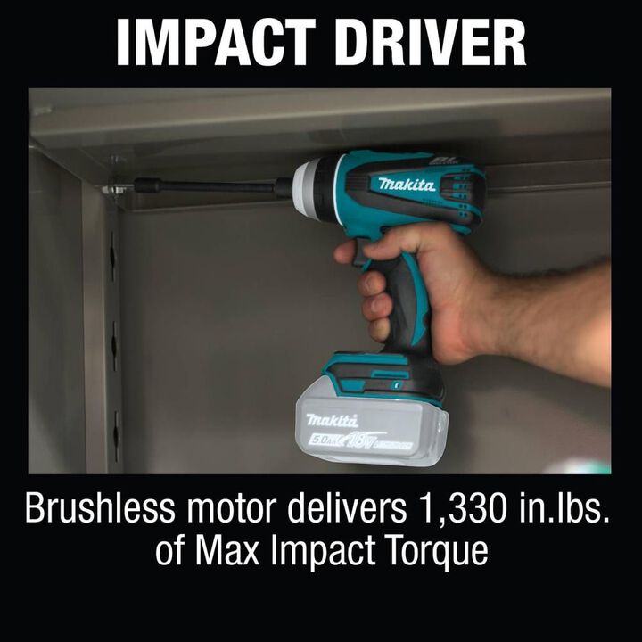 Makita 18V LXT Hybrid Impact Hammer Driver Drill (Bare Tool), large image number 3
