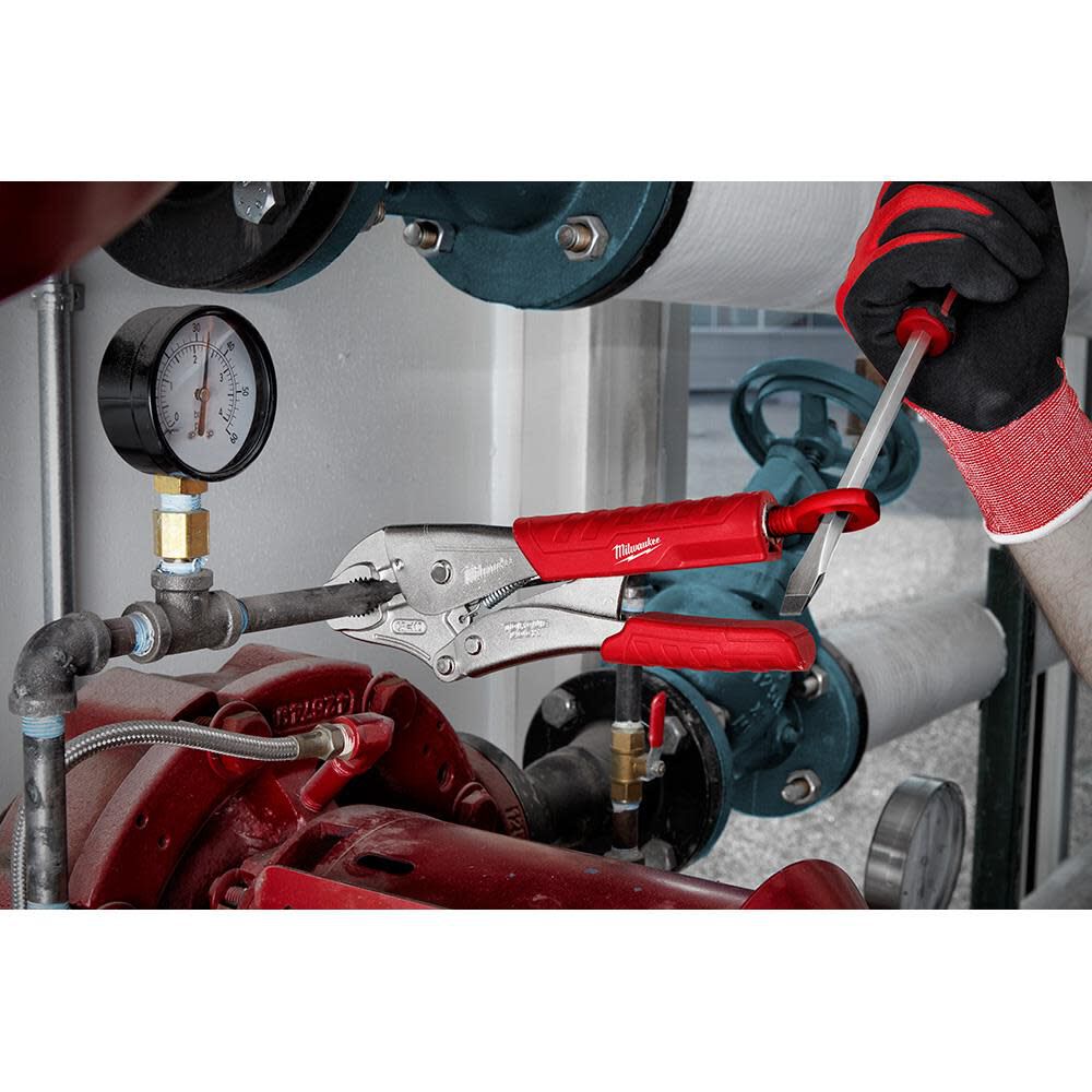 Milwaukee 10 in. TORQUE LOCK Curved Jaw Locking Pliers With Grip, large image number 3