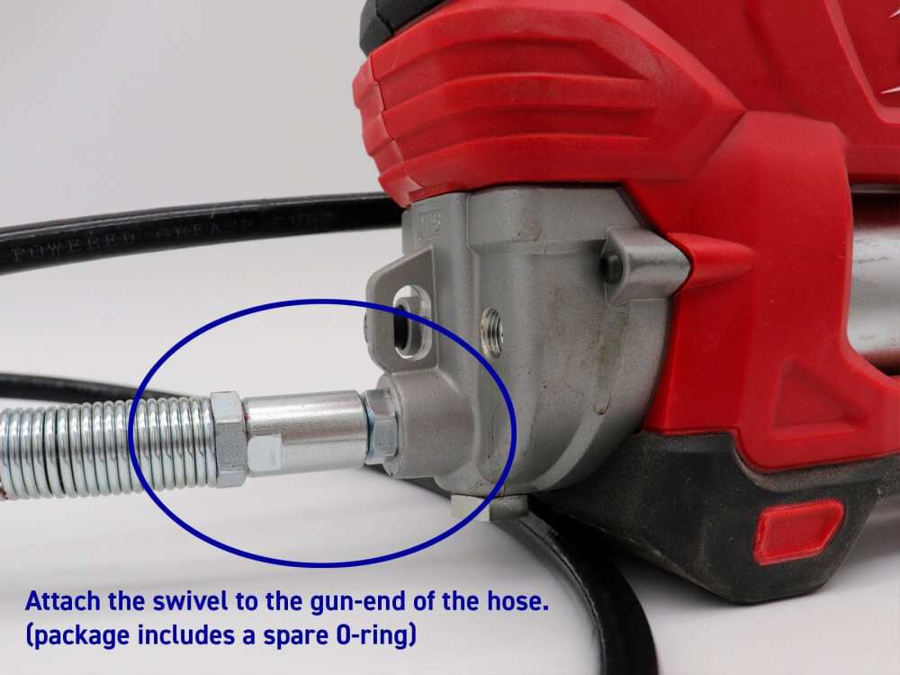 Lock N Lube 1/8 Inch NPT 10000 Psi In-Line Grease Hose Swivel, large image number 7