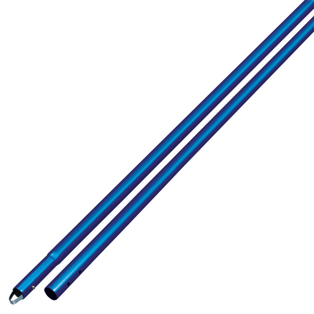 Kraft Tool Co 8 Ft Anodized Aluminum Swaged Button Handle - 1-3/4 Inch Diameter Blue, large image number 1