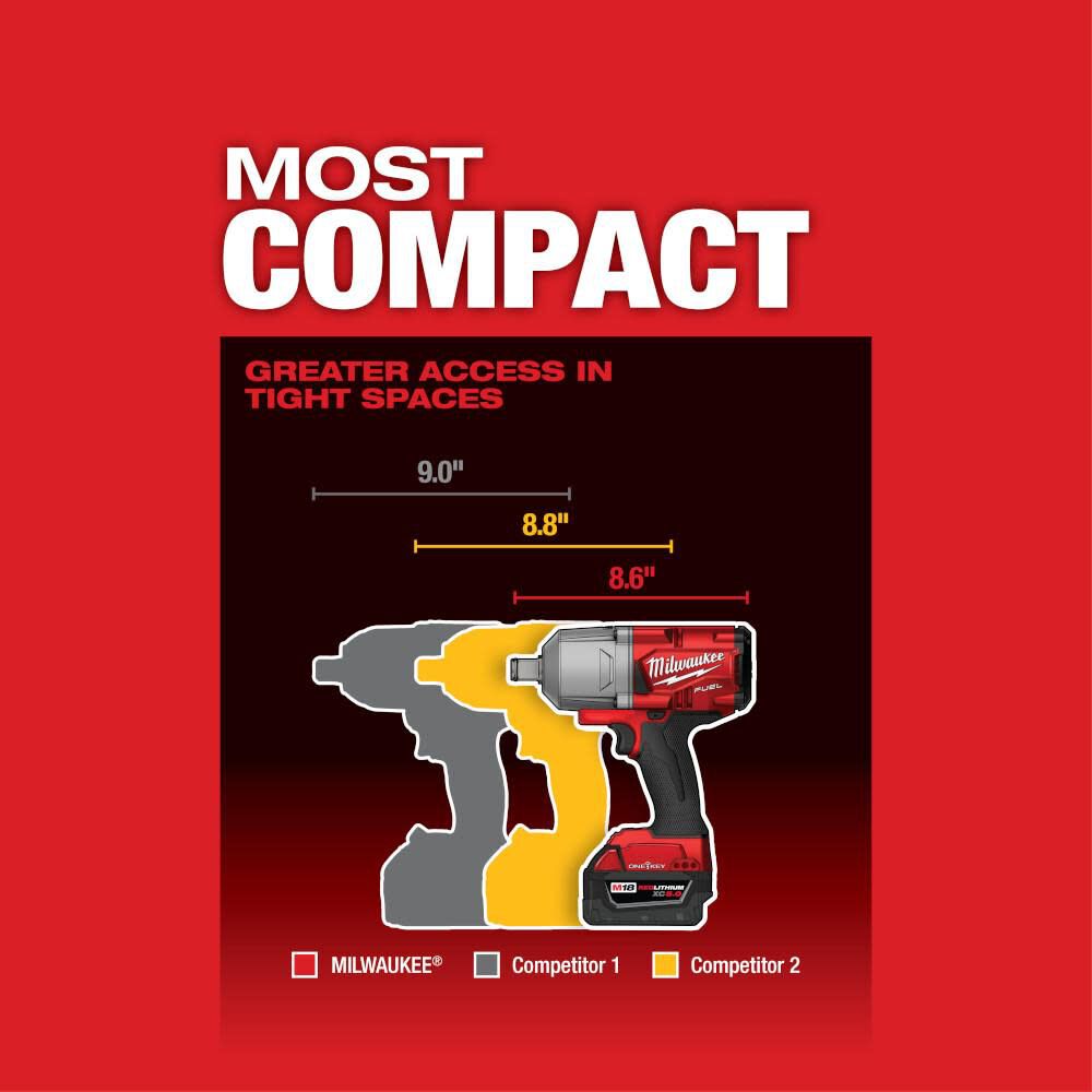 Milwaukee M18 FUEL ONE KEY Impact Wrench 3/4inch Friction Ring (Bare Tool) Reconditioned, large image number 4