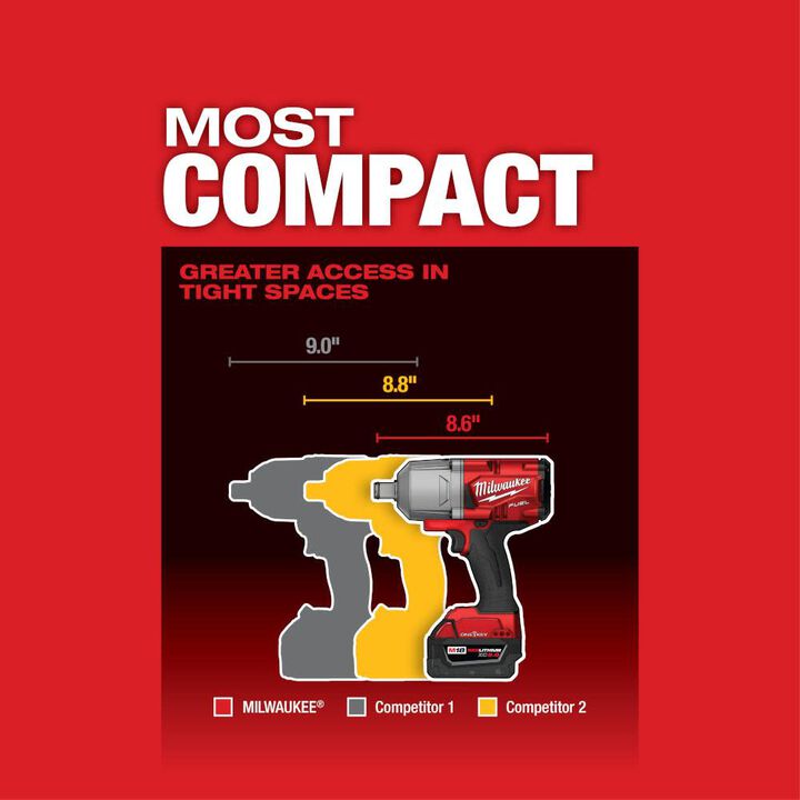 Milwaukee M18 FUEL ONE KEY Impact Wrench 3/4inch Friction Ring (Bare Tool) Reconditioned, large image number 3