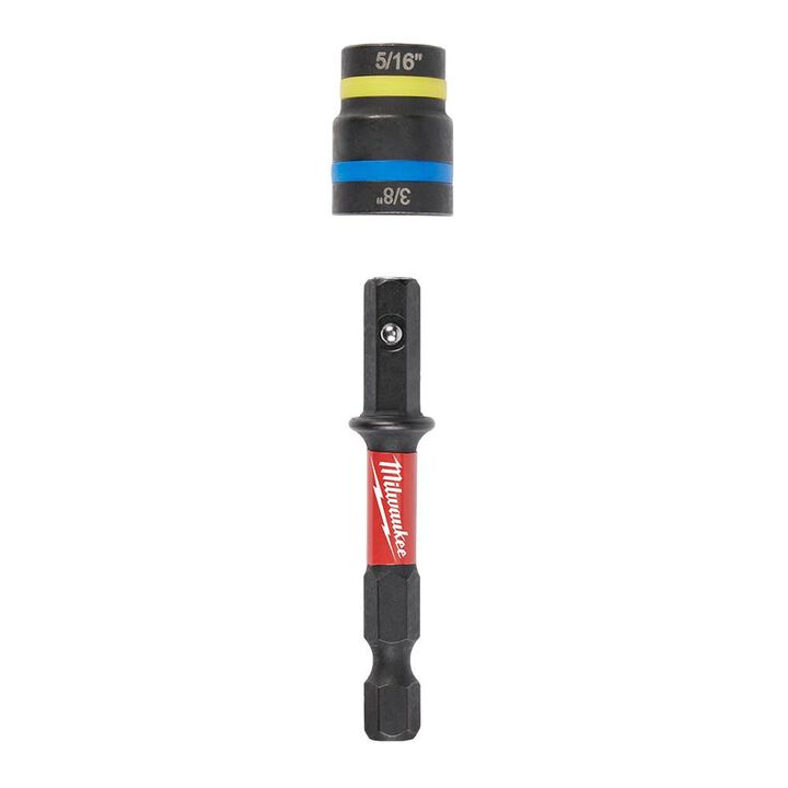 Milwaukee SHOCKWAVE Impact Duty 5/16 in and 3/8 in x 2-1/2 in QUIK-CLEAR 2-in-1 Magnetic Nut Driver