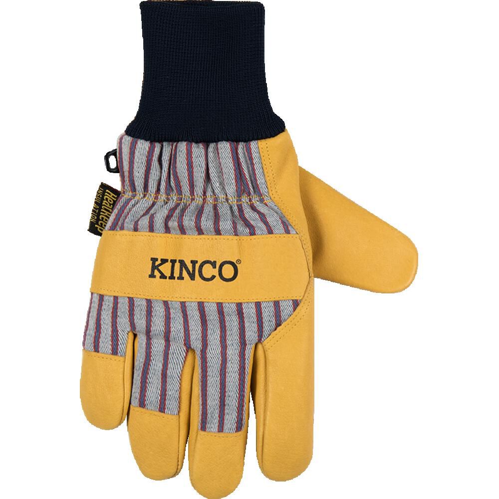 Kinco 1927KW Lined Premium Grain Pigskin Palm Work Gloves Large, large image number 4