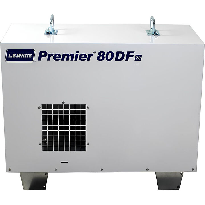 LB White Premier Enclosed flame Ductable Dual Fuel - LP/NG 80k BTU heater