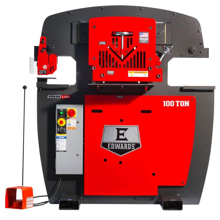 Edwards 100 Ton Ironworker 3 Phase 460v with PowerLink System