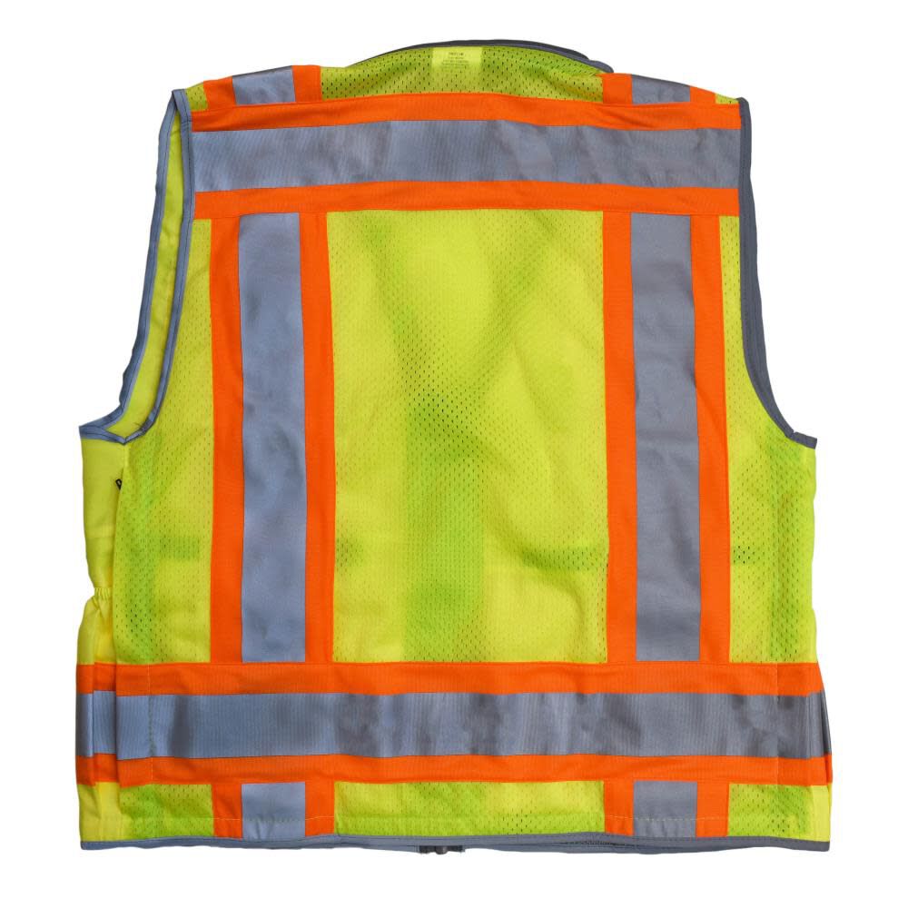 Radians SV55 Class 2 Heavy Woven Two Tone Woven/Mesh Engineer Vest Hi-Vis Medium, large image number 8
