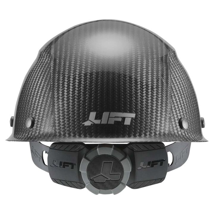 Lift Safety Hard Hat DAX Gloss Black Carbon Fiber Cap Style, large image number 2