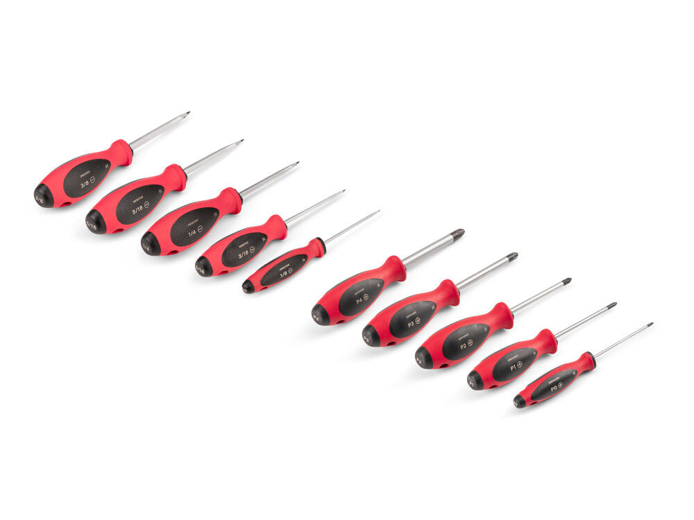 Tekton Phillips and Slotted Screwdriver Set #0-#3, 1/8-3/8 Inch 9 Pieces, large image number 2