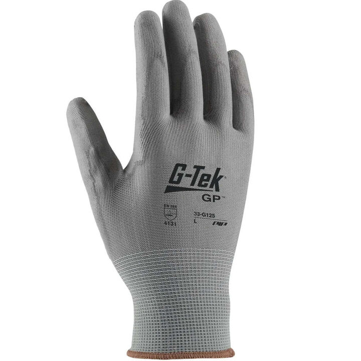 Protective Industrial Products G-Tek Gray Coated Nylon General Purpose Gloves Medium, large image number 1