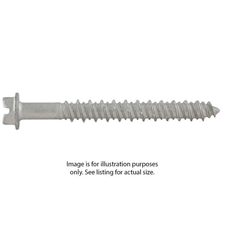 DEWALT Ultracon+ Screw Anchors Slotted Hex Washer Head 1/4 Inch X 2-3/4 Inch