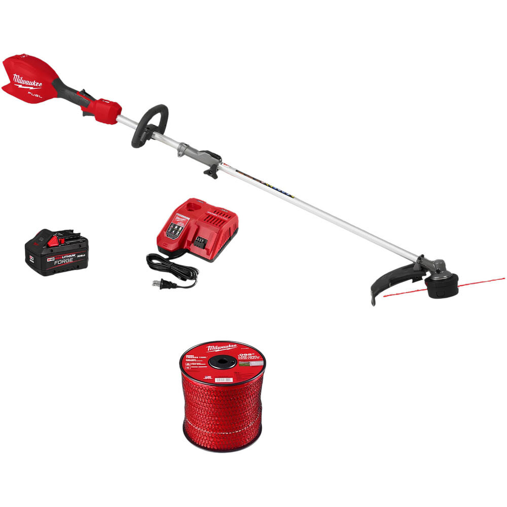 Milwaukee M18 FUEL String Trimmer Kit and 0.095 Inch x 750 Ft. Trimmer Line Bundle, large image number 1