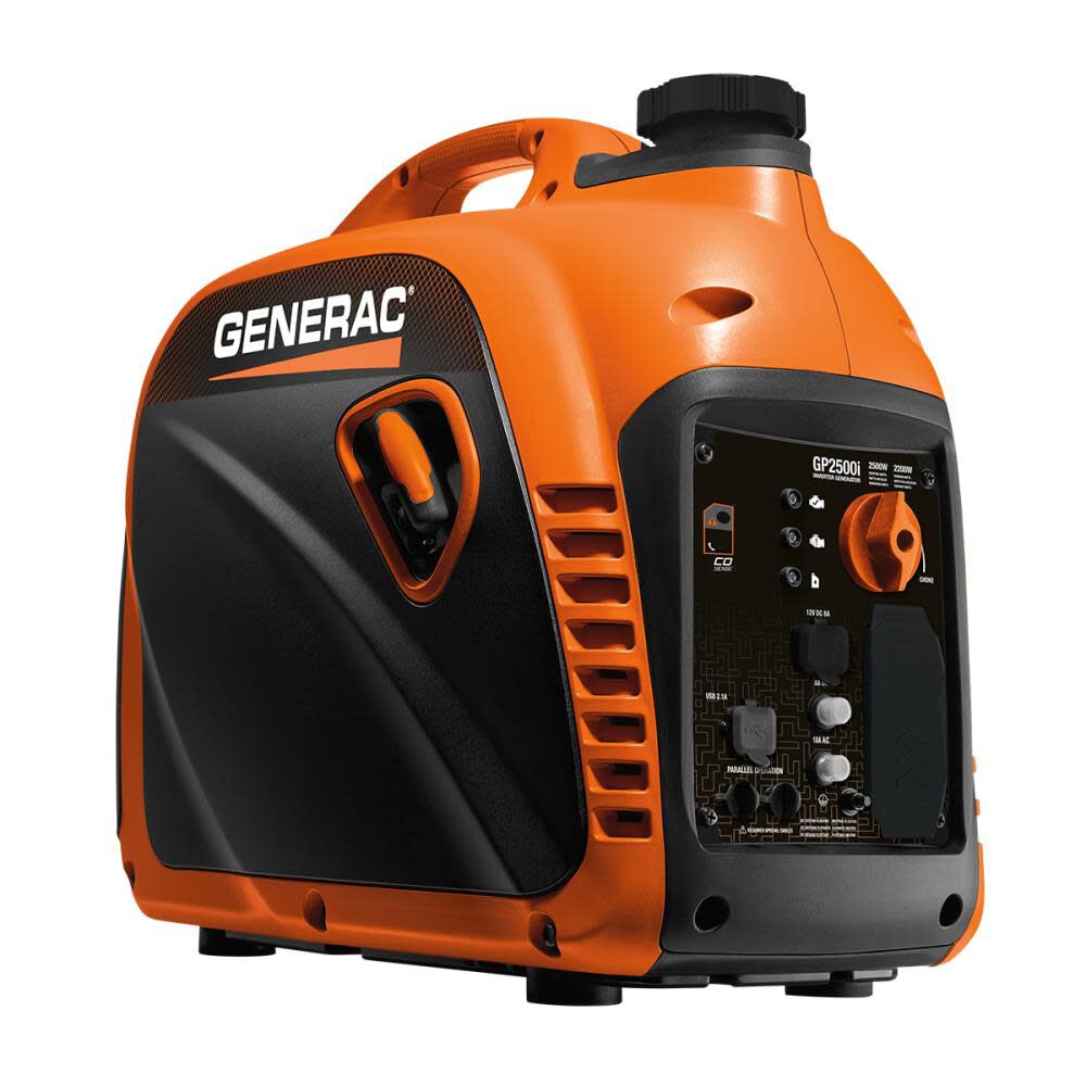 Generac 2,500 Watt Gas Powered 49-State Portable Inverter Generator with COsense Technology, large image number 1