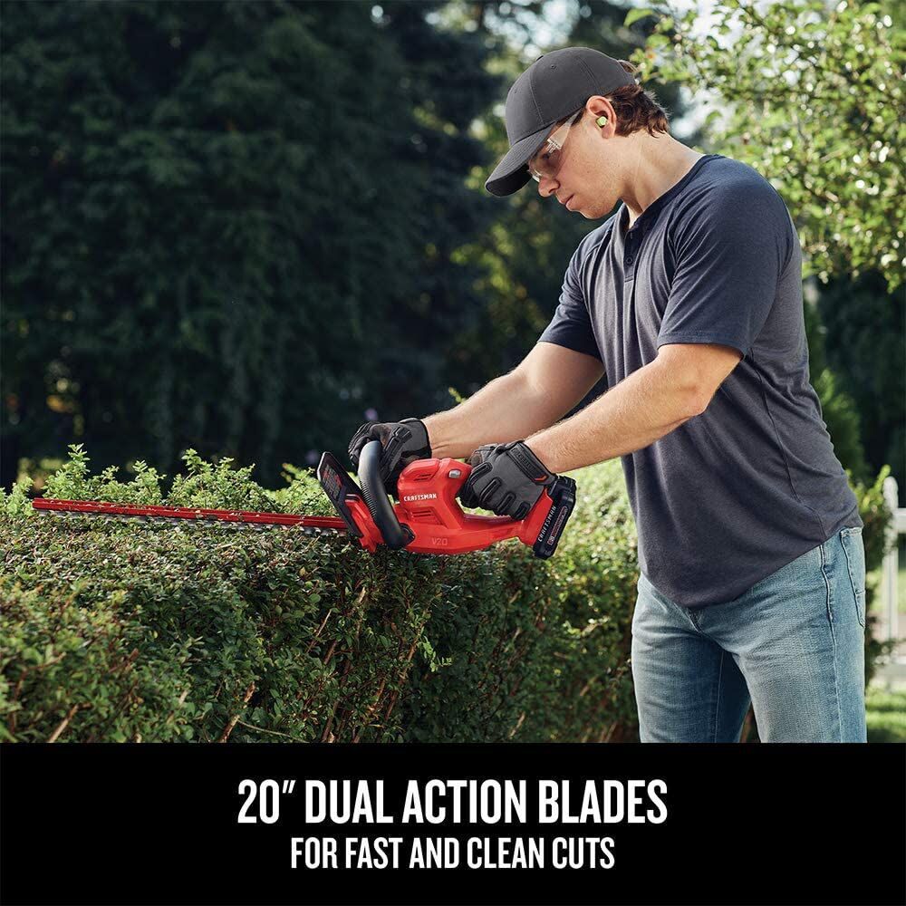 CRAFTSMAN V20* 20 Inch Cordless Hedge Trimmer 1.5Ah Kit, large image number 7