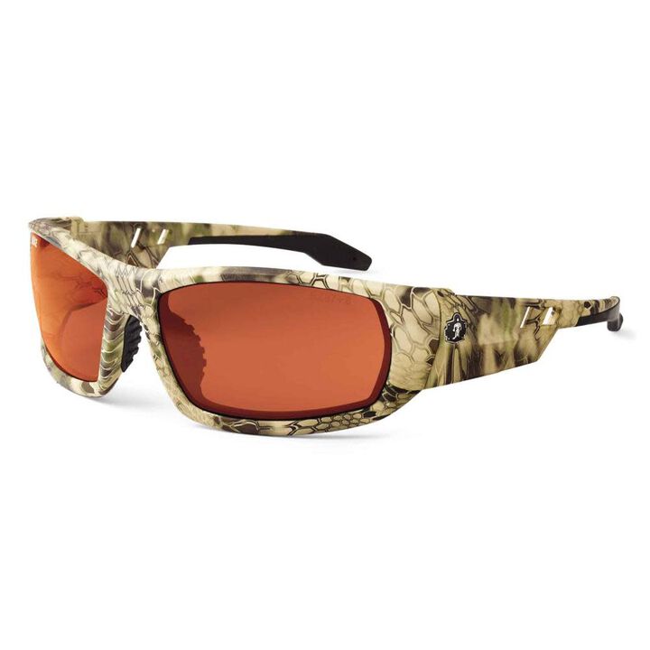Ergodyne Skullerz Odin Safety Glasses Polarized Copper Lens Kryptek Frame