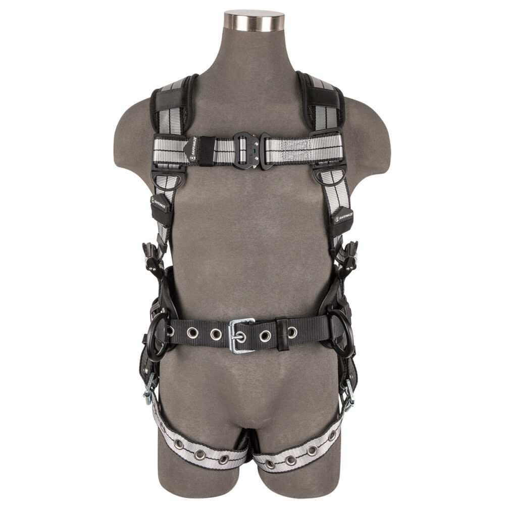 Safewaze PRO+ Slate Construction Harness: Alu 3D, Alu QC Chest, TB Legs, large image number 1
