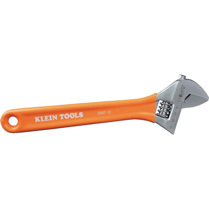 Klein Tools 12 Inch Adjustable Wrench, large image number 8